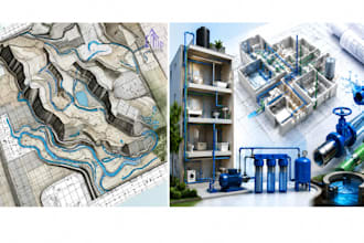 do plumbing, drainage, and water supply design, water flow, hydraulic system