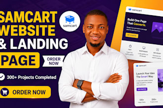 create samcart sales funnel, thrivecart, simvoly, carrd co, samcart landing page