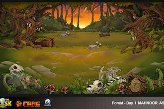 create sliced 2d game backgrounds for unity, spine and games