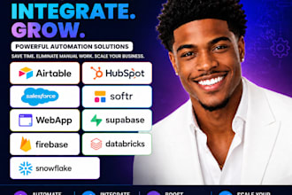 airtable hubspot salesforce softr webapp supabase firebase databricks snowflake