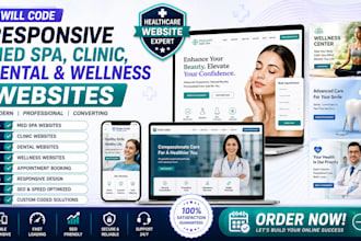 code responsive med spa, clinic, dental, and wellness website