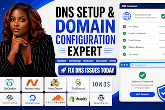setup godaddy hostgator siteground squarespace ionos dns and namecheap records