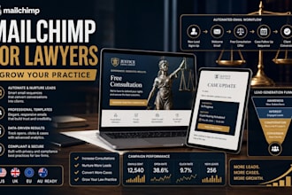 setup mailchimp for lawyers legal firms automation and campaigns email templates
