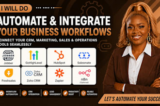 jobber gohighlevel workflow hubspot salesmate freshsales zoho zapier integration