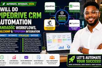 do pipedrive CRM automation pandadoc workflows mailchimp typeform integration