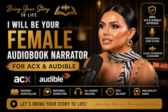 be your female audiobook narrator for acx and audible