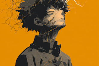 drawing anime artwork illustration with high quality