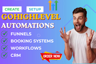 setup gohighlevel automation workflow CRM email SMS and triggers