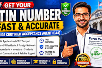 get your itin number fast as irs certified acceptance agent caa