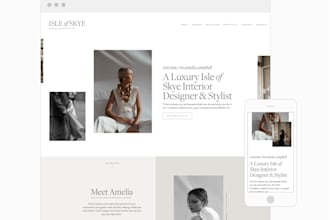 design and redesign showit website, customize showit