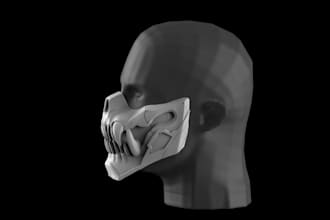 sculpt 3d cosplay helmets, mast and anime armor stl file