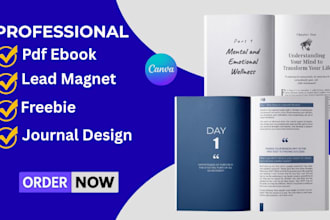 design pdf ebook, lead magnet, freebie and journal design