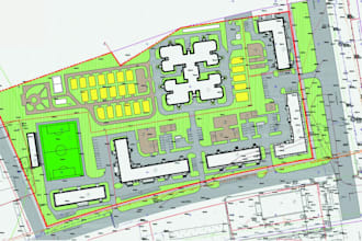 design 2d 3d permit ready cad site plan, 3d real estate architectural rendering