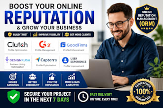 clutch g2 online reputation goodfirm designrush user experience ORM capterra