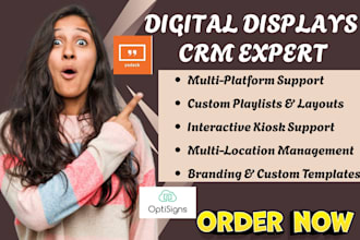 create, managea and display digital signage content easily across any screen, tv