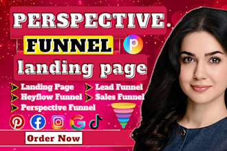 design a high converting perspective funnel, landing page for marketing and sale