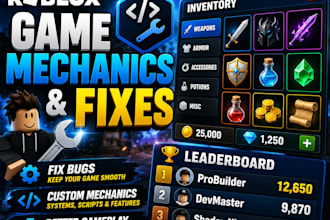 script custom roblox game systems and fix your lua scripts