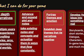 write the lore for your next game setting