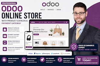 create an odoo online store with product catalog and payment gateway