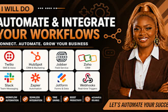 twilio hubspot jobber zoho slack zapier automation jotform zapier integration