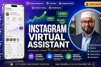 be instagram virtual assistant for coaches, creators, agencies and startups