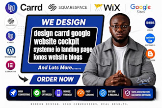do carrd website cockpit systeme io landing page google site wordpress website