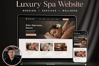 design a beauty salon website with online booking