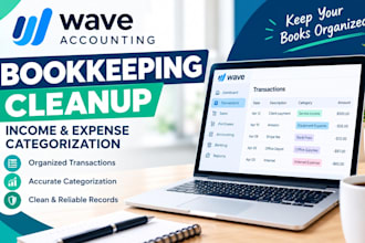 clean up and categorize your wave bookkeeping transactions