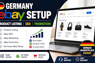 do germany ebay setup, product listing ebay marketing, promotion german ebay SEO