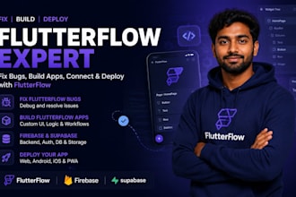 fix flutterflow bugs flutterflow app firebase supabase deploy flutterflow expert