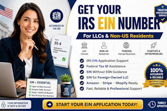 get your irs ein number for llc, non US residents, US residents and tax id