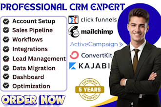 setup convertkit mailchimp activecampaign clickfunnels kajabi email automation