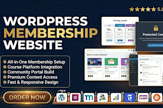 develop paid membership pro and memberpress website