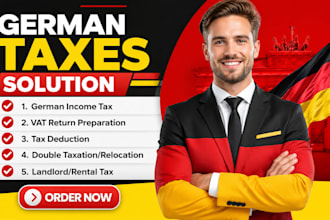 do german tax, vat return, tax deduction, relocation tax, double taxation elster