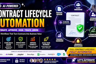 develop powered ai contract lifecycle management and legal automation workflows
