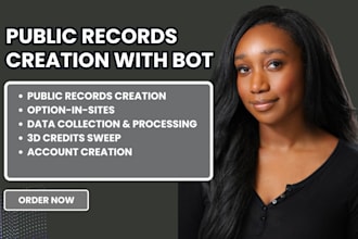 do public records creation with bot