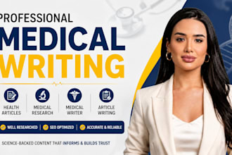 write professional medical, health, dental and research blog and articles