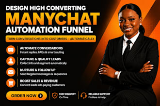 design high converting manychat automation funnel