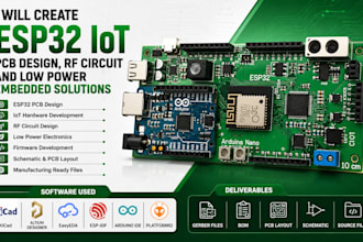 create esp32 iot pcb design, rf circuit and low power embedded solutions