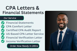 provide CPA letters and financial statements