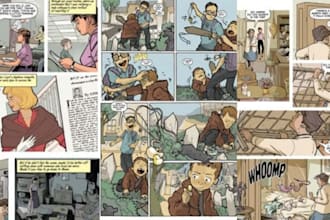 draw custom comic strip art funny cartoon anime style and pop art