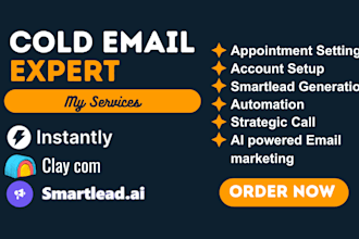 setup instantly ai and clay com for cold email outreach and lead generation