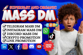 do discord mass dm, telegram mass dm, instagram mass dm, twitter mass dm