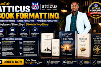 do atticus book formatting, ebook formatting, kindle paperback formatting