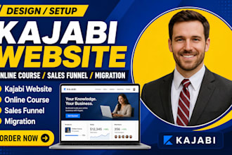 design kajani website online course sales funnel migration
