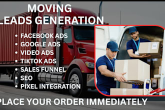 movers leads moving company leads logistic leads movers leads facebook google ad