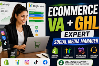 do ecommerce executive gohighlevel virtual assistant expert social media manager