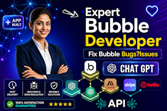 be expert bubble io developer, to fix bubble bugs, fix bubble issues, API setup