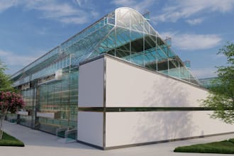 provide 3d solar panel plant, solar farm design, solar power plant, solar farm