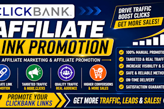 clickbank affiliate link promotion, affiliate marketing and affiliate promotion